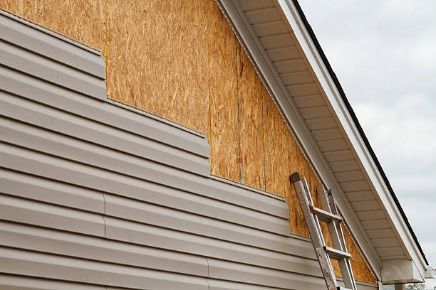 Professional Siding technician working in Rushsylvania, OH